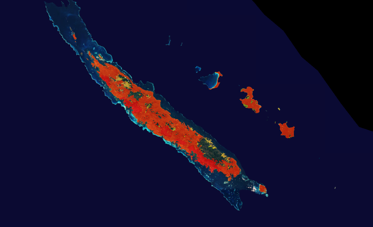Carte de la couverture mobile en Nouvelle Calédonie