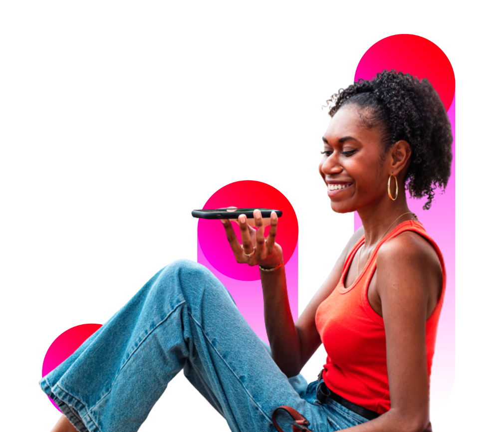 jeune femme au téléphone